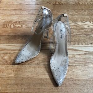 Just Fab Clear Cinderella Shoes